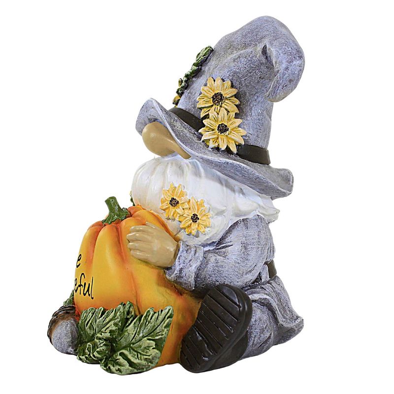 Roman 7.75 In Harvest Gnome Figurine Be Grateful Autumn Thanksgiving Gnome Figurines, 2 of 4