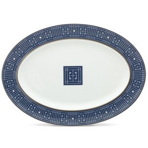 Noritake Infinity Blue Medium Oval Serving Platter - 1 of 3