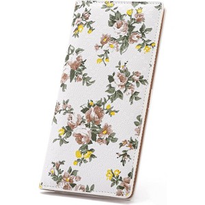 Clotth Women’s RFID Slim Wallet - Ultra Thin Bifold Billfold with 11 Card Slots & ID Window,for Travel,Shopping,Daily Use,Elegant Floral Design - 1 of 4