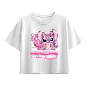 Girls' - Disney - Y2K Angel Short Sleeve Boxy Graphic T-Shirt - 1 of 1