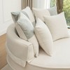 PAGED Lazy Lounge Sofa Oversized Round Sofa Accent Barrel Chair with Ottoman and 5 Pillows for Living Room, Home Office - 3 of 4