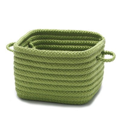Colonial Mills Simply Home Shelf Square Storage - Bright Green 12"x12"x9" 100% Polypropylene Square
