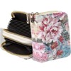 FATMOON Credit Card Holder Wallet for Women,PU Leather Floral Card Organizer Case Zipper Multi-Card Slot,Multi-function Compact Size Coin Purse - 2 of 4
