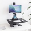 Mount-It! Electric Standing Desk Converter, Motorized Tabletop Sit Stand Desk with Monitor Mount, Freestanding 28" Wide Platform - 3 of 4