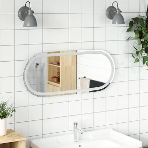 vidaXL LED Bathroom Mirror 31.5"x13.8" Oval - 1 of 4