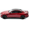 2023 BMW M4 Competition (G82) Imola Red with Black Top 1/43 Diecast Model Car by Solido - 2 of 4