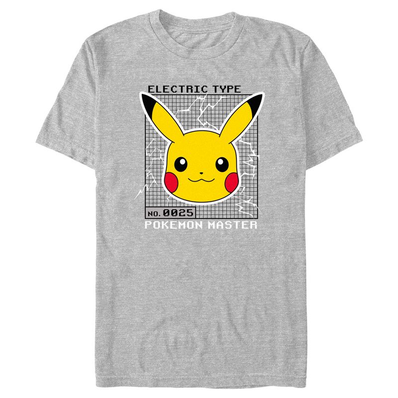 Men's Pokemon Pikachu Electric Type T-Shirt, 1 of 6