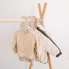 3 Sprouts Baby Velvet Hanger & Closet Divider Set - Cream & Terrazzo - 2 of 4