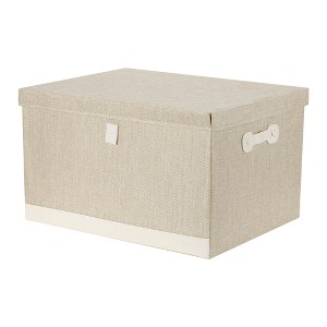 REGALWOVEN Collapsible Fabric Storage Bin with Lid and Handle for Shelves Closet 1 Pc - 1 of 4