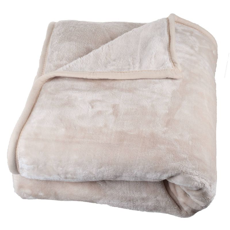 Solid Soft Heavy and Thick Plush Mink Throw Blanket - Trademark Global, 1 of 4