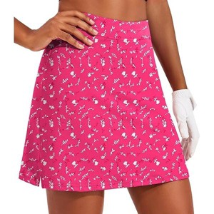 Ekouaer Golf Skorts for Woman High Waisted Active Skort Lightweight Tennis Skirt with 2 Pockets Workout Pickleball Sports - 1 of 4