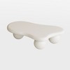NicBex Coffee Tables for Living Room 39.37" Modern Cloud Shaped Coffee Table Curved Profile Design Coffee Table with Cylindrical Legs - 3 of 4