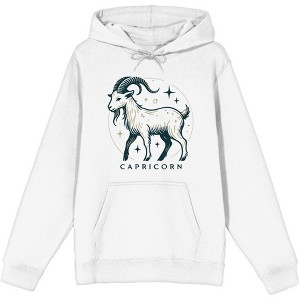 Capricorn Zodiac Sign Adult Long Sleeve Hoodie - 1 of 2