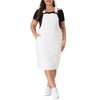 Agnes Orinda Women's Plus Size Overall Distressed Racerback with Pockets Denim Jumpers Dress - 2 of 4