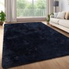Fluffy Bedroom Area Rug Washable Soft Shag Large Living Room Rug with Non-Slip Backing Plush Fuzzy Nersery Modern Solid Color Throw Carpet - 2 of 4
