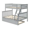 Plank+Beam Solid Wood Twin over Full Bunk Bed with Storage Trundle for Adults/Kids - 2 of 4