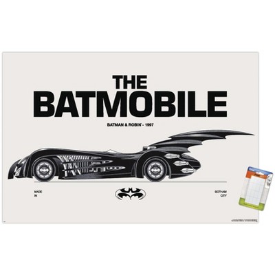 Trends International DC Comics Batman: 85th Anniversary - The Batmobile 1997 Unframed Wall Poster Prints