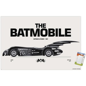 Trends International DC Comics Batman: 85th Anniversary - The Batmobile 1997 Unframed Wall Poster Prints - 1 of 4