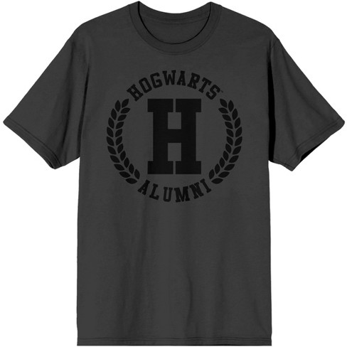 Hogwarts Alumni Collegiate Style Mens Charcoal Graphic Tee - image 1 of 1