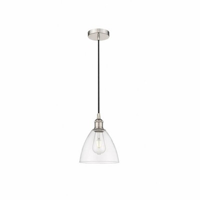 Edison Dome - 1 Light Cord Hung Mini Pendant In Industrial Style-10.25 Inches Tall and 7.5 Inches Wide