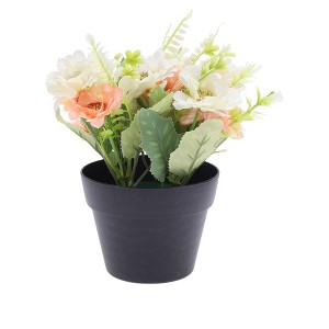 Unique Bargains Artificial Plants Hibiscus Plastic 4.33"x4.33"x7.48" 1 Pc - 1 of 4