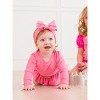 RuffleButts Baby Girls UPF50+ Princess Long Sleeve Bow Skirted One Piece Swimsuit - 4 of 4