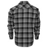 Gioberti Men's Western Brushed Flannel Plaid Checkered Shirt w/ Snap-on Button - 2 of 4