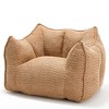 47" Single Bean Bag Chair, Comfy Fireside Chair with Foam Filler, Floor Sofa Chair with Armrest,  Accent Lounge Chair for Living Room Bedroom - 4 of 4