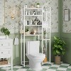 Simple Trending 8 Tier Over The Toilet Storage Black - 2 of 4