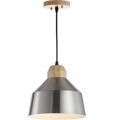 Dajana Nickel and Light Brown Adjustable Pendant Light