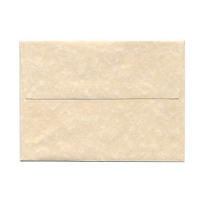 JAM Paper A6 Parchment Invitation Envelopes 4.75 x 6.5 Natural Recycled 34926