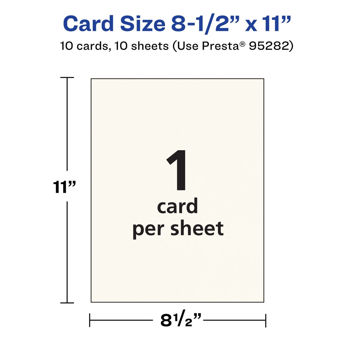 Avery 8-1/2" x 11" Rectangle, Matte Ivory Cardstock - thumbnail 5