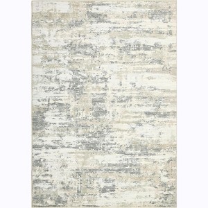 Washable Non-Slip Abstract Runner Rug - Ultra Thin Kitchen & Hallway Carpet for Laundry, Bathroom, Bedroom - 1 of 4