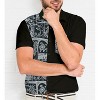 LA LEELA Men's Short Sleeve Button Down Solid Camp Vacation Shirts Business Beach Collared Shirt for Men Work Shirts with Pocket - 3 of 4