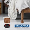 Unique Bargains Adjustable Anti-Slip Chair Table Round Furniture Risers 4 Set - 4 of 4