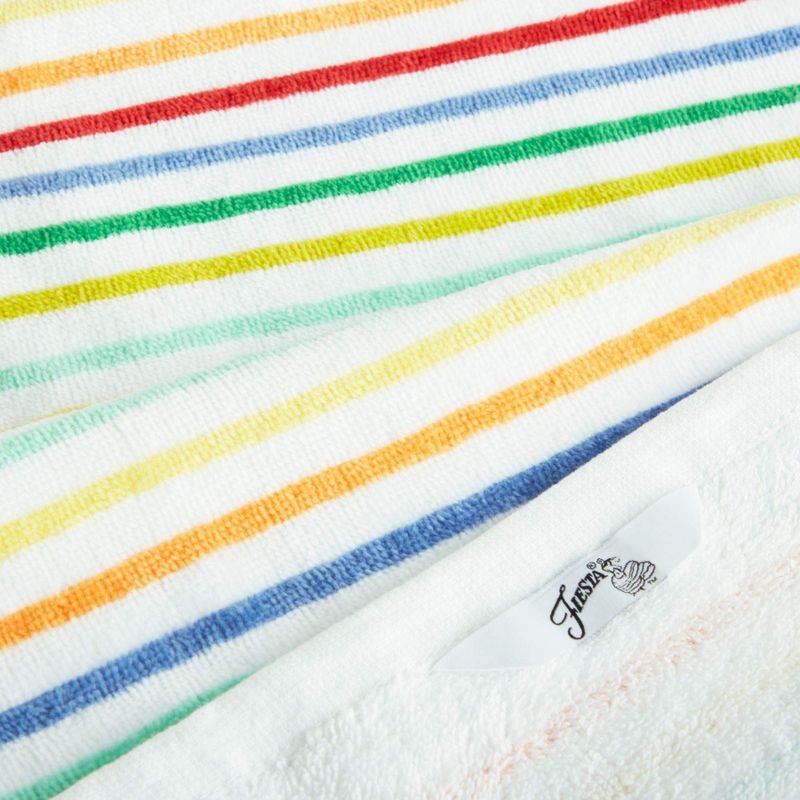 Fiesta Tropical Stripe Kitchen Towel, Multicolored, 4 of 5