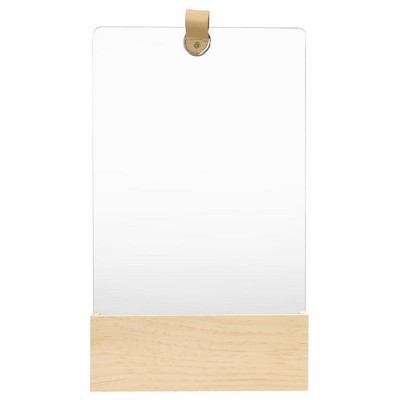 vidaXL Wall Mirror Solid Pinewood 9.1"x15.6"