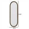 CIPACHO Gold/Sliver Iron Art Oval Retro Mirror - Antique Effect, Wall - Hanging for Living Room, Bedroom & Entrance - 2 of 4