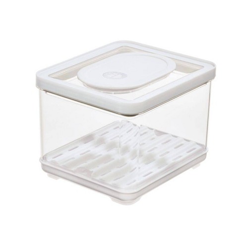 iDesign Clear Plastic Kitchen Bins Lid Organizer