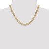 Black Bow Jewelry Men's 6.25mm, 14k Yellow Gold, Concave Anchor Chain Necklace - 2 of 4