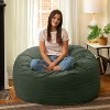 Jaxx 4 Foot Saxx - Large Round Bean Bag Chair for Adults - Lush Velvet - 4 of 4