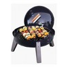 Americana Lock 'N Go Steel Lightweight Portable Outdoor Camping Charcoal Grill with Interlocking Hood & Bowl & Wooden Handle, Black - image 4 of 4