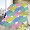 Wikineon Colorful Capybara Flannel Blankets Capybara Rodent Animal Blankets For Bed Sofa Couch Super Soft Lightweight Animal Blanket - 2 of 4