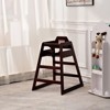 NicBex Solid Wood Baby Kids Dining Chair Booster Chair,Portable Kid Feeding Seat Chair with Safety Belt,Easy to Clean - 2 of 4