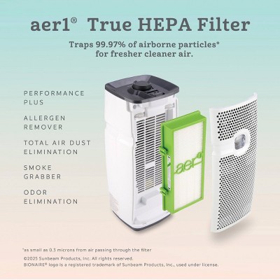 Green True HEPA Air Purifier Filter 2-Pack