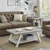 NicBex Modern Rectangle Wood Coffee Table Set of 3 with Open Storage Shelf for Living Room and Bedroom - 4 of 4