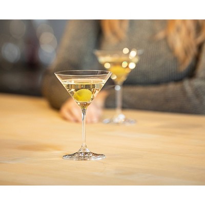 Riedel Vinum Clear Crystal Martini Glass Set of 2