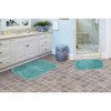 2pc Finest Ultra Luxury Plush Washable Bath Rug Set Sea Foam - Garland Rug: Non-Slip, Nylon, Machine Made - image 2 of 4