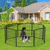 FDW Dog Playpen Pet Dog Fence 2-32 Panels  24/32/40"H Metal Dog Pen Outdoor Exercise Pen with Doors for Large/Medium /Small Dogs for RV,Camping,Yard - 2 of 4