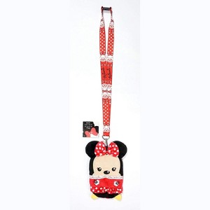 Disney Minnie Mouse Red Deluxe Lanyard with Pouch Card Holder – Multicolor Badge Holder with Detachable Buckle and Swivel Clip, Officially Licensed - 1 of 1